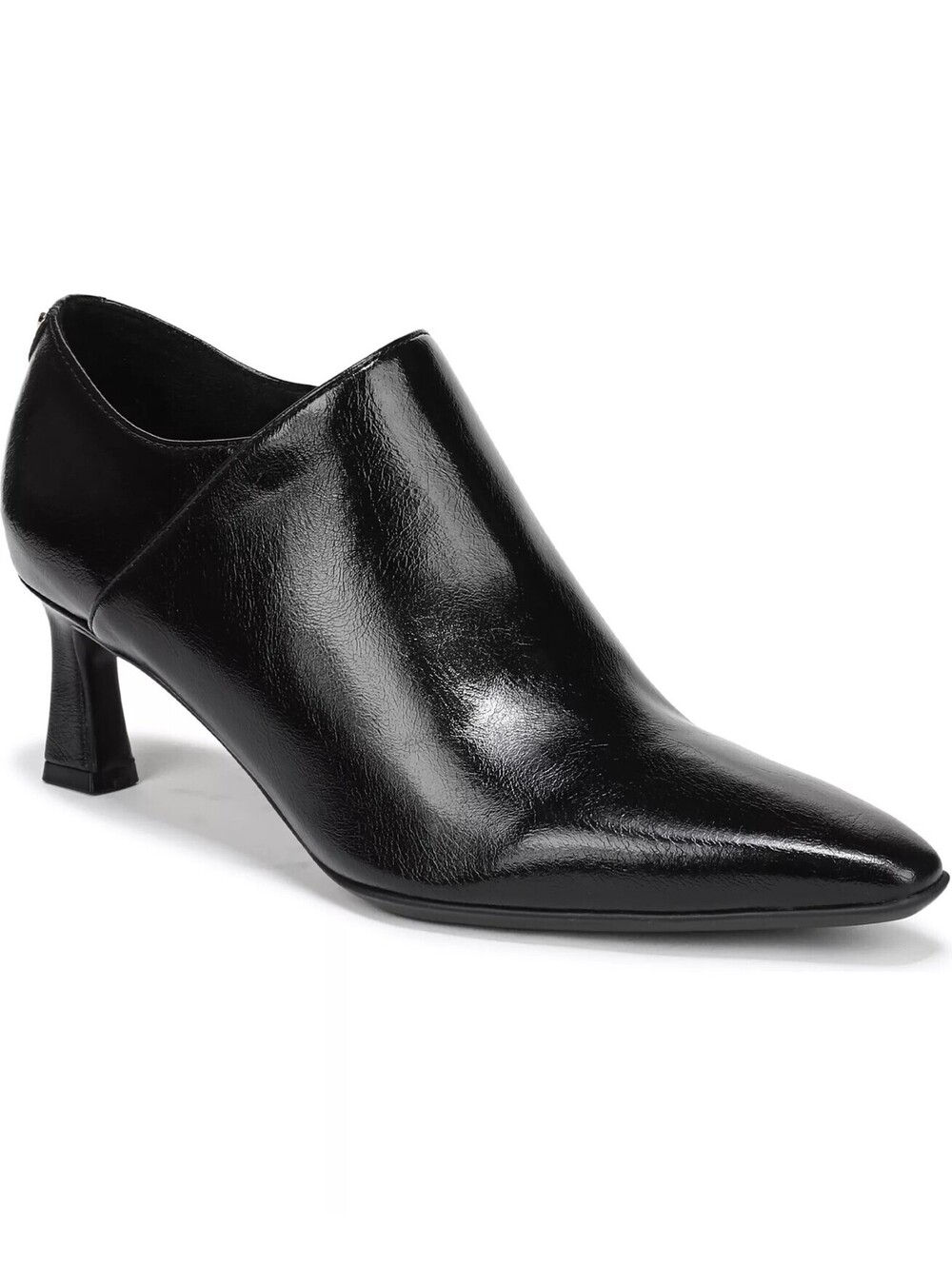 145$ Naturalizer Trista Mid Heel Dress Ankle Booties Women's Size 9.0 W Black